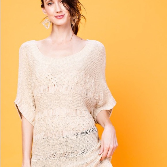 Cream oversized Tunic/Dress - Picture 4 of 6